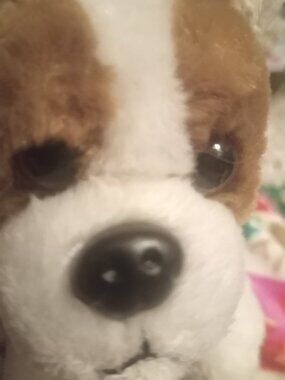 Build A Bear Puppy small boxer brown and white stuffed animal realistic